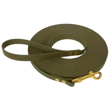 Bio-leine 15-25 Kg Biothane Schleppleine Oliv 3 M 3 Bio-leine 15-25 Kg Biothane Schleppleine Oliv 3 M