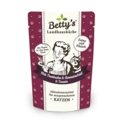 Betty's Landhausküche Frischebeutel Mit Truthahn 12 X 100g Für Katze