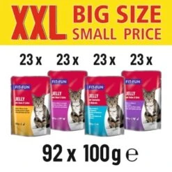 FIT+FUN Jelly Multipack 92x100g 4 Leckere Sorten -Heimtierbedarf Rabatte 12ea388ecd42bd23d5b1430ab0d37c09569f9b1a 9497fcf5af4b128d1a905579b233538c28e807ff