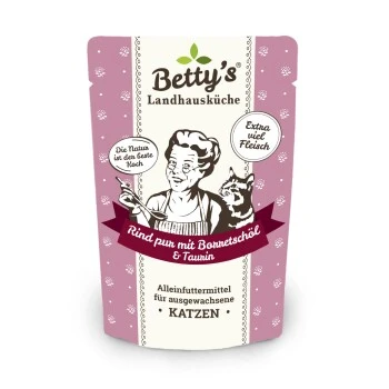 Betty's Landhausküche Frischebeutel Rind Pur 12 X 100g Für Katze 3 Betty's Landhausküche Frischebeutel Rind Pur 12 X 100g Für Katze