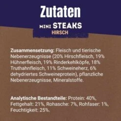 Adventuros Mini Steaks Hirsch 7x70g 11 Adventuros Mini Steaks Hirsch 7x70g -Heimtierbedarf Rabatte 1f4cb3dec5b97840b039a102f2e0087719fc49d3 bdbcf252639ee764aae40a0c3f8afb0add9f2422