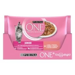Purina ONE Junior Kittenfutter Nass Zarte Stückchen In Sauce Lachs 48x85g -Heimtierbedarf Rabatte 30c5f2a78be037af3e73a8e877c09dbab8be2a14 1356454 de DE purina one 2