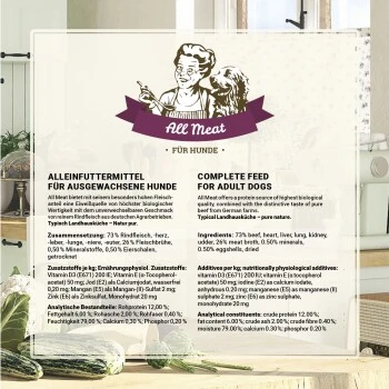 Betty's Landhausküche Fleischtopf (All Meat) 6 X 200g Für Hund 7 Betty's Landhausküche Fleischtopf (All Meat) 6 X 200g Für Hund – Bild 5
