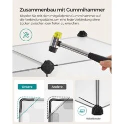 SONGMICS Freigehege Mit Bodenplatten Weiß 1,25 M, 63 Cm, 42 Cm 17 SONGMICS Freigehege Mit Bodenplatten Weiß 1,25 M, 63 Cm, 42 Cm -Heimtierbedarf Rabatte 4393a2a6edebc56d5bbb1f19865f09d11d818d04 1651633 de DE b429fca587a8a131e364bd70fa6582e76f8cc1cbHs8I4F