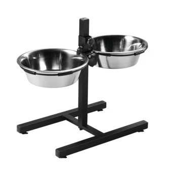 AniOne Doppelnapfständer Edelstahl 3 AniOne Doppelnapfständer Edelstahl