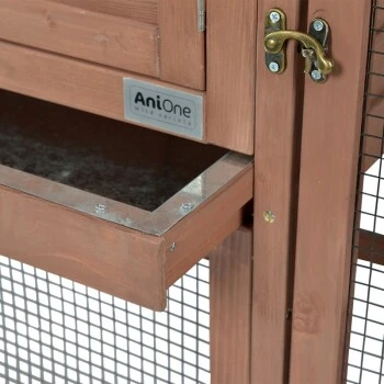 AniOne Kleintierstall Mit Freigehege Woody Cottage 5 AniOne Kleintierstall Mit Freigehege Woody Cottage – Bild 3