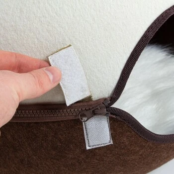 Canadian Cat Company Filz Katzennest Braun/ Beige 8 Canadian Cat Company Filz Katzennest Braun/ Beige – Bild 6