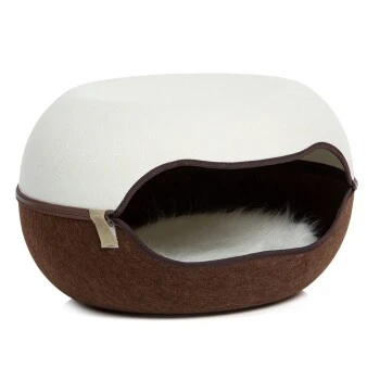 Canadian Cat Company Filz Katzennest 2.0 Weiß 3 Canadian Cat Company Filz Katzennest 2.0 Weiß