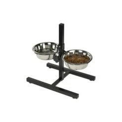 Heimtierbedarf Rabatte 40 AniOne Doppelnapfständer Edelstahl 2x700 Ml