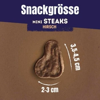 Adventuros Mini Steaks Hirsch 7x70g 4 Adventuros Mini Steaks Hirsch 7x70g – Bild 2