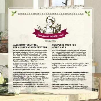 Betty's Landhausküche Frischebeutel Rind Pur 12 X 100g Für Katze 8 Betty's Landhausküche Frischebeutel Rind Pur 12 X 100g Für Katze – Bild 6