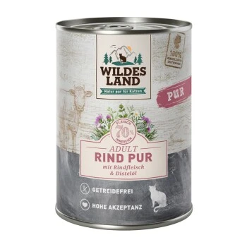 WILDES LAND PUR Adult 6x400g Rind Pur 3 WILDES LAND PUR Adult 6x400g Rind Pur