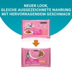 Purina ONE Junior Kittenfutter Nass Zarte Stückchen In Sauce Lachs 48x85g -Heimtierbedarf Rabatte c25cb178a68f11ebc2fea56f1969e095483e32dd 1356454 de DE purina one 7