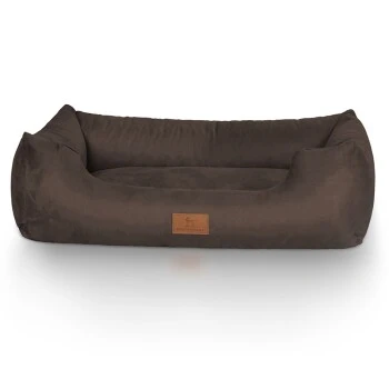 Knuffelwuff Hundebett Dreamline Aus Velours Braun M-L 3 Knuffelwuff Hundebett Dreamline Aus Velours Braun M-L