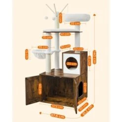 FEANDREA Kratzbaum Mit Katzentoilette Braun Braun -Heimtierbedarf Rabatte d50d450fc1e10f13a9603e4b6fa5efb27058367a 1483588 de DE e8ebd17f283e8ea5a5b5322b4bc3d926e00fd49aDJoCZv