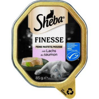 Sheba Finesse Feine Pastete 22x85g Lachs 3 Sheba Finesse Feine Pastete 22x85g Lachs